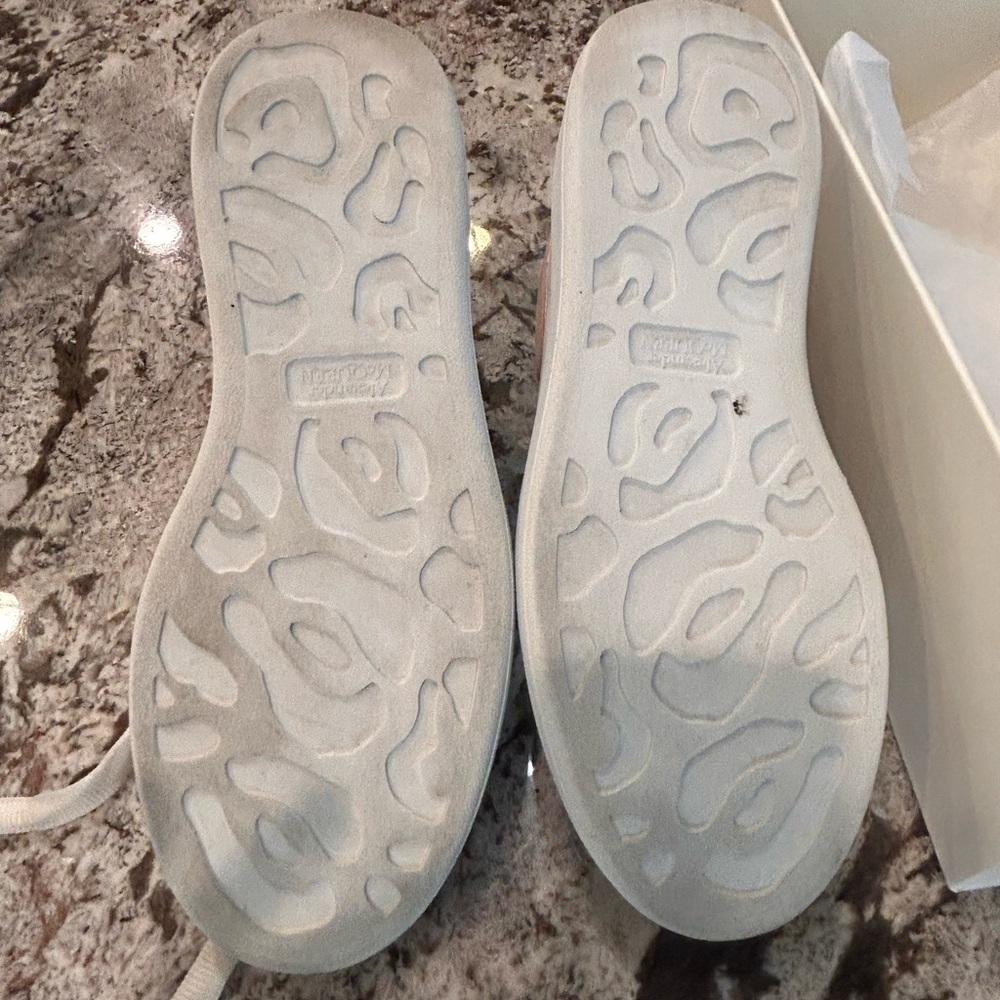 Alexander McQueen Oversized  Women's Sneakers, White/Patchouli, Size 9.5 US - Picture 11 of 13